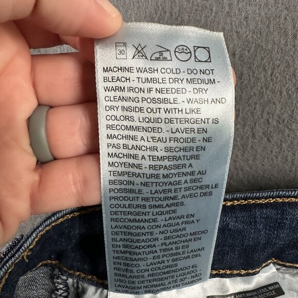 Levis 721 High Rise Skinny Jeans Womens 28 Blue Stretch Denim Slim Fit 28x32 - Picture 9 of 14